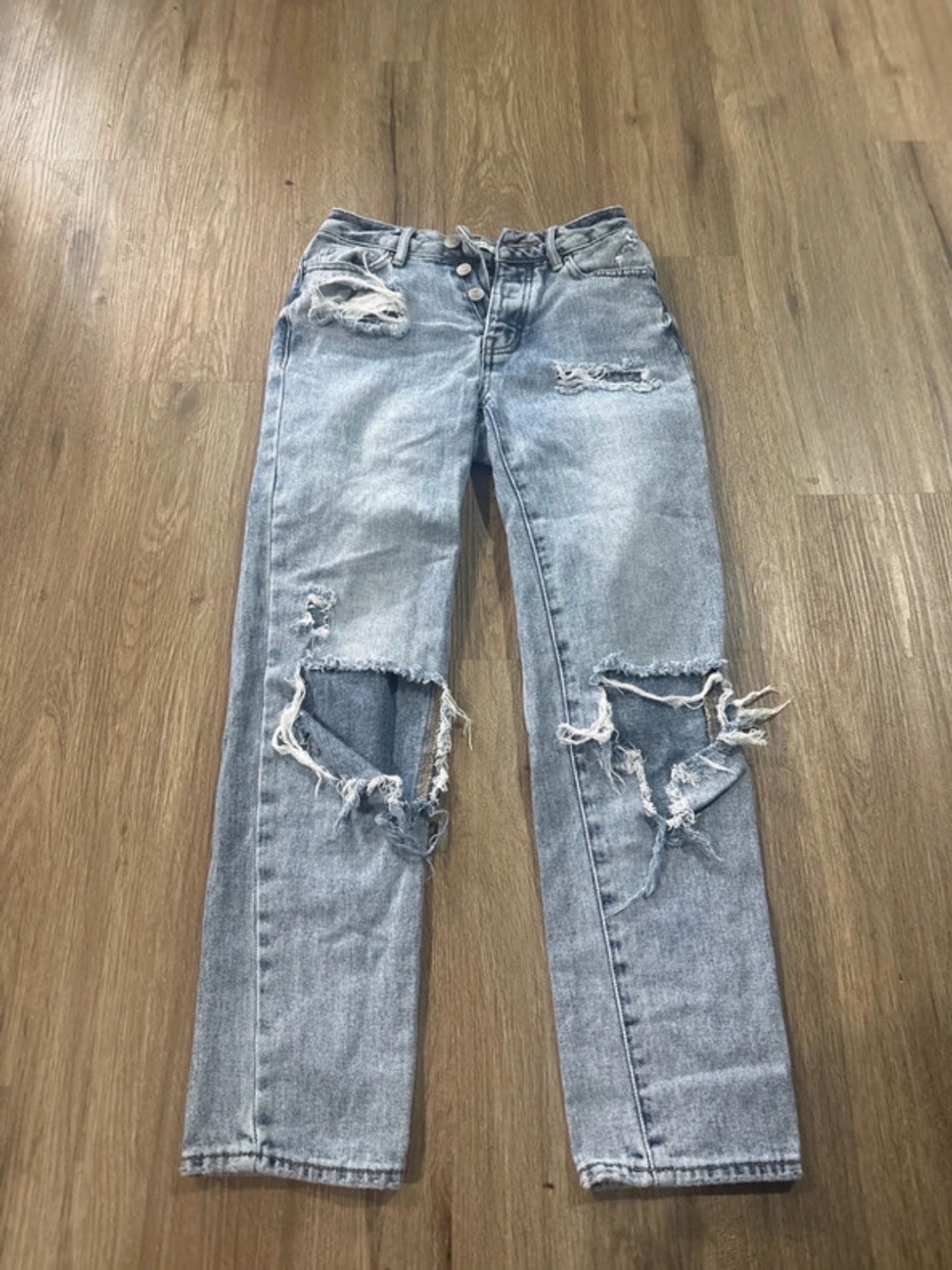 PacSun Light Blue Distressed Boyfriend Jeans
